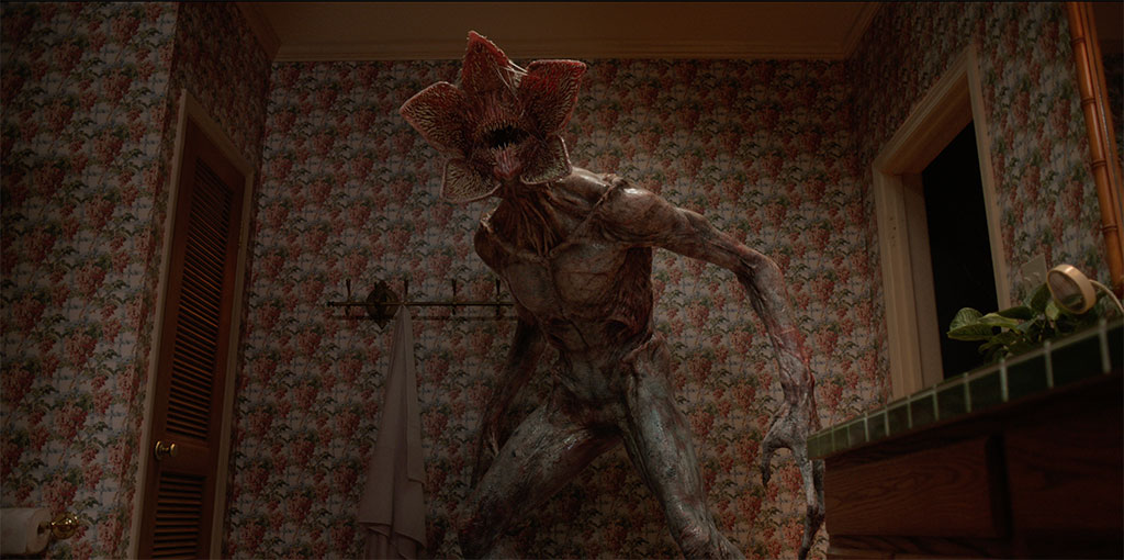Stunt performers were crucial in getting the proper on-set interaction between the cast and the Demogorgons.