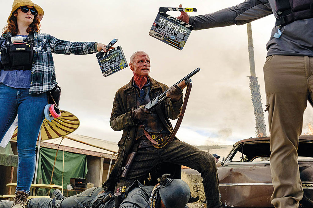 Cooper Howard (Walton Goggins) springs into action in Fallout Season 2. (Image courtesy of Prime Video)