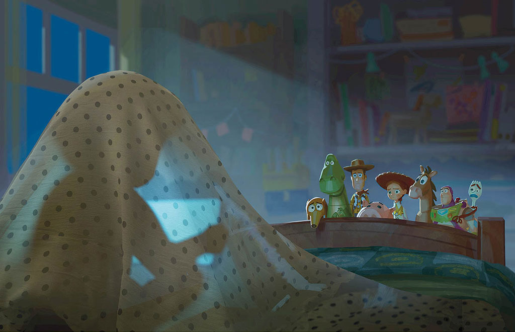 In Toy Story, the children can grow, but the toys don’t. Time and technology are tightly intertwined throughout Toy Story 5 and reflected in its production.