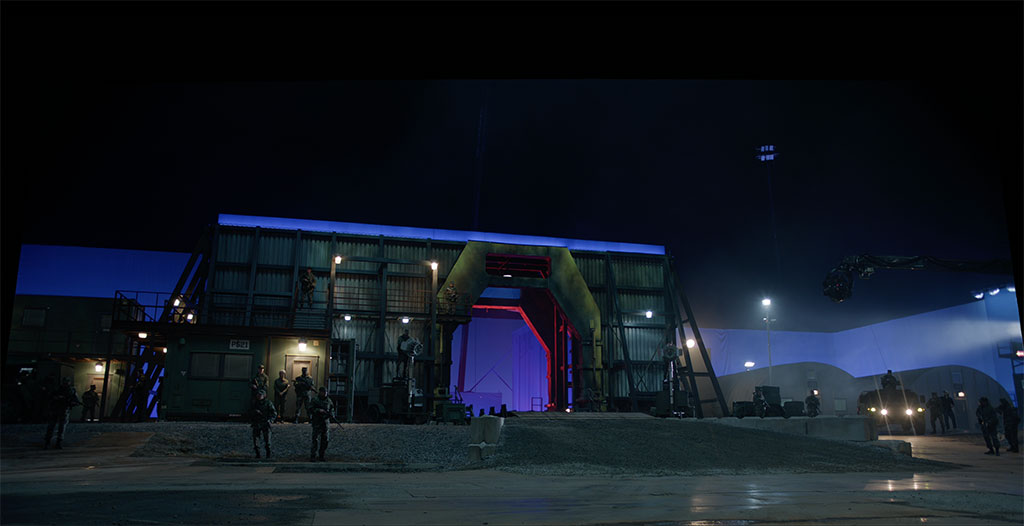 A gate leading to the Upside Down was digitally added.