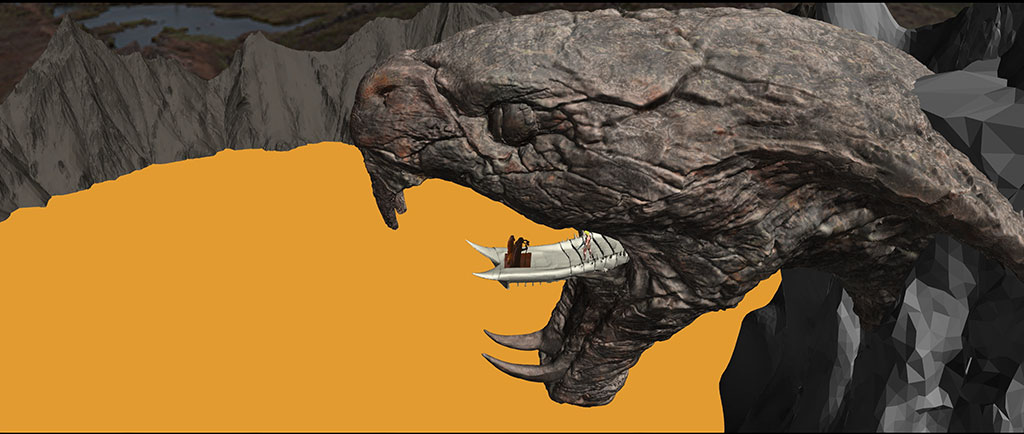 Environments were made even more epic through digital augmentation.