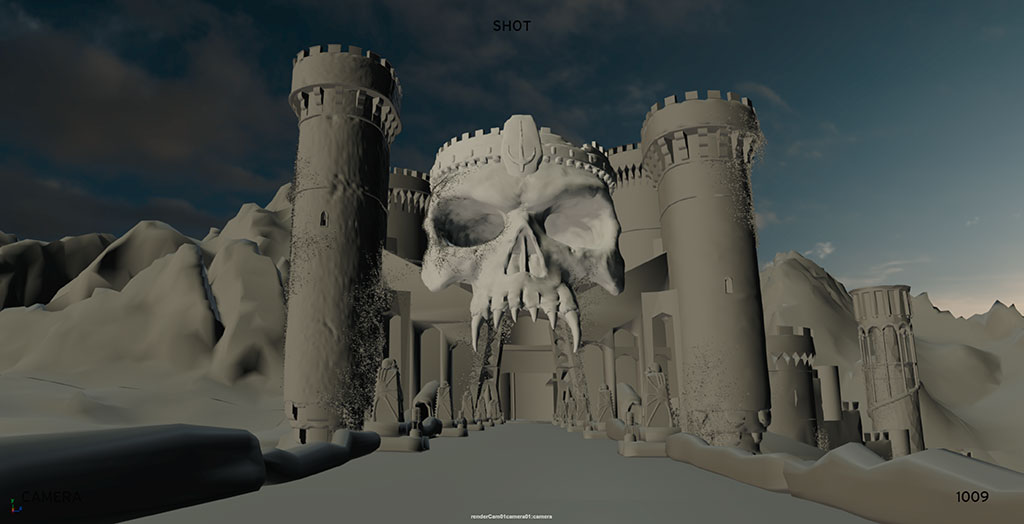 Castle Grayskull is an iconic location in both the live-action film and the original animated series.