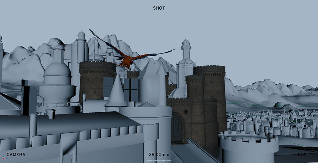 The capital city of Eternos was a significant environment build.