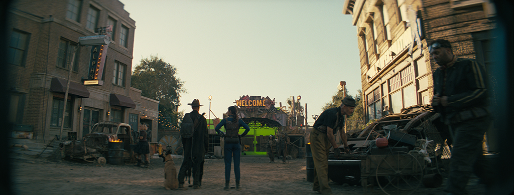 Three different sets had to be integrated into a single location for New Vegas.
