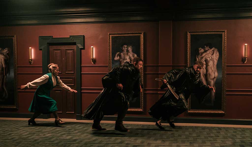 Lily Woodhouse (Patricia Arquette) leads a Satanic cult based out of The Virgil high-rise hotel and has the support of Bob (Willie Ludik) and Kevin (Tom Felton).