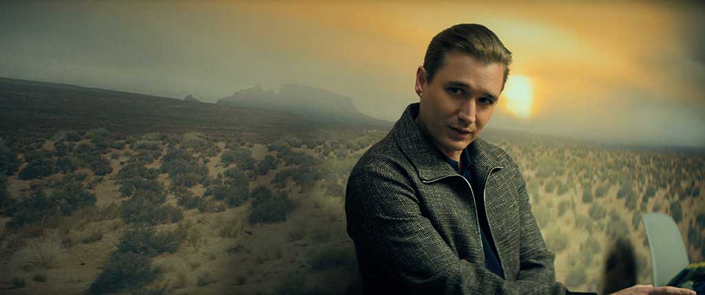 Blaine Shaw, portrayed by Seth Numrich, is behind a dark conspiracy set in what appears to be an idyllic luxury retirement community in New Mexico.
