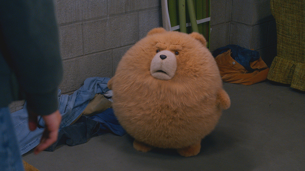 Seth MacFarlane wanted Ted to resemble a big ball of fur when he emerged from the dryer.