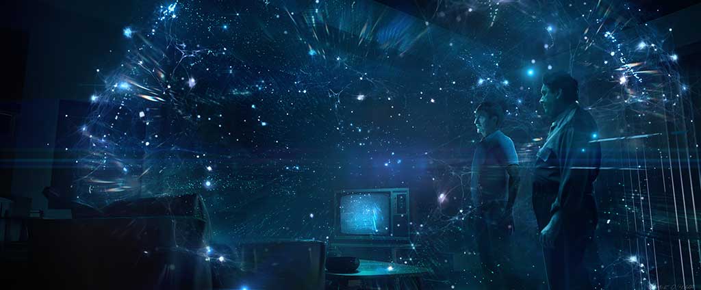 Concept art for the dramatic moment when Sam Cooper (Alfred Molina) and Wally Baker (Denis O’Hare) experience the star map.