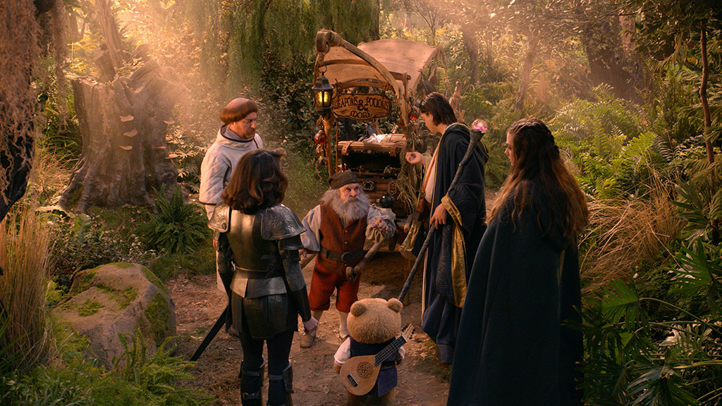 God rays coming through the branches provided a magical feel to the Dungeons & Dragons sequence in Episode 203.