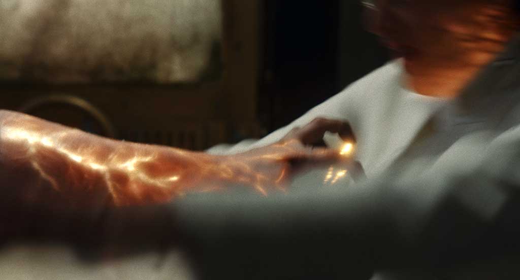 To make the superpowers appear more organic, the energy was designed to behave like electricity, traveling through the body’s veins and nervous system.