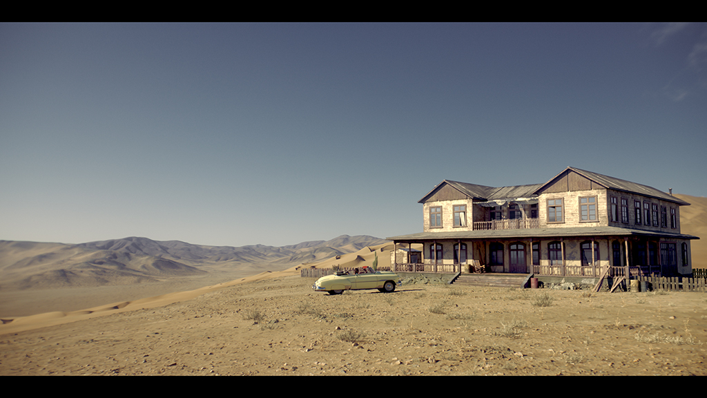 The Desert Mansion sits alone in one of the driest places on Earth, but it still needed to feel like the home of a wealthy family.