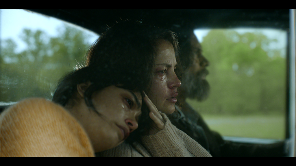 The driving sequences in the series were filmed using a traditional bluescreen workflow rather than LED volumes or virtual production.