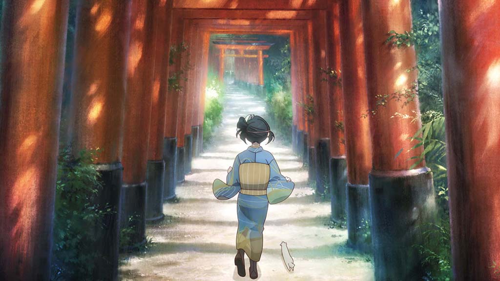 Brushstrokes were added to the backgrounds to make them look like paintings.