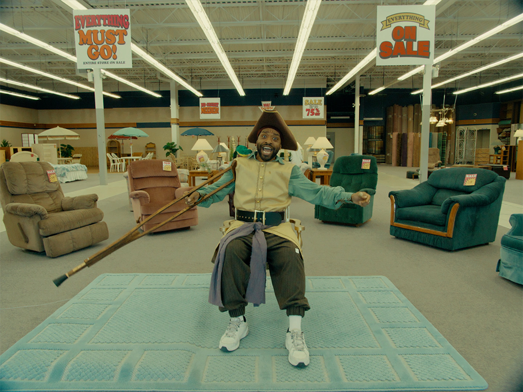 For Clark’s pirate commercial, the VFX team added a CG peg leg for safety reasons.