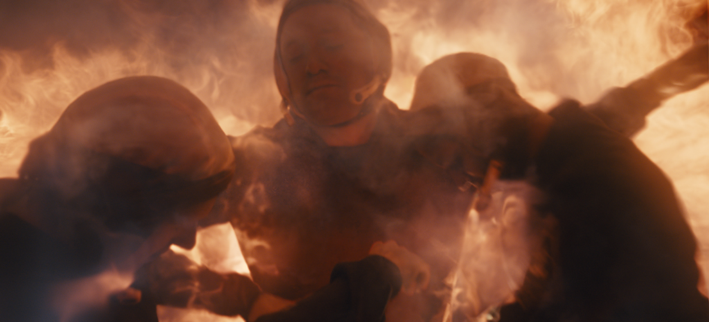 CG flames spell doom for the cosmonauts.